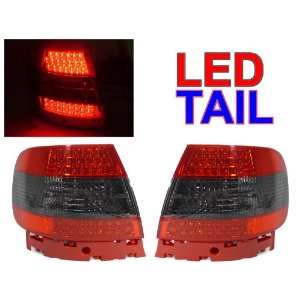   of Depo Red and Smoke Lense LED Tail Lights   Audi A4 B5 4DR 1996 2001