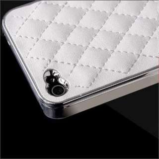   Leather Chrome Case Cover for All Apple iPhone 4S and CDMA iPhone 4