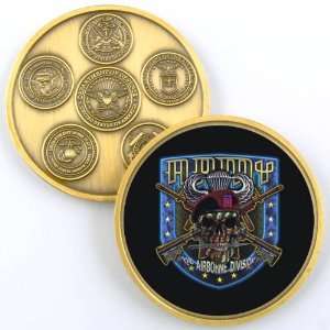  ARMY 82ND AIRBORNE DIVISION CHALLENGE COIN YP414 