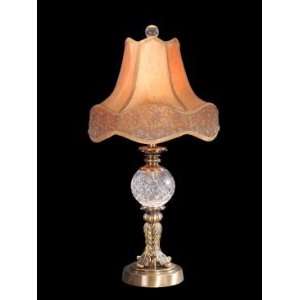  Dale Tiffany Archer Crystal Lamp in Antique Brass Finish 