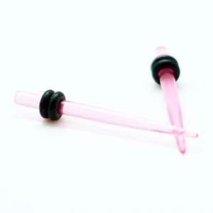 Pink Ear Taper & Stretcher Gauge Ear Plugs ~ 12G ~ 2.1mm ~ Sold as a 