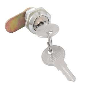   16.5mm Dia Thread Cabinet Tool Box Quarter Turn Cam Lock + 2 Keys