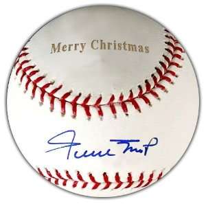  Autographed Willie Mays Baseball   Merry Christmas 
