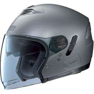    Nolan N43E Modular N Com Helmet   Large/Platinum Silver Automotive