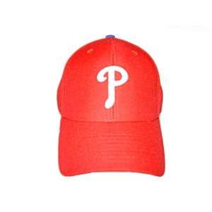   Phillies Baseball Hat Cap   Acrylic   One Size Fit Velcro   Red