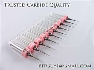 Ten Solid Carbide Drill Bits #87 .010 0.25mm  