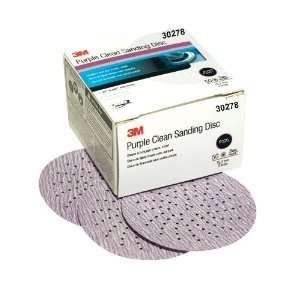 3M 30278 Hookit Purple 3 P220 Grit Clean Sanding Disc, (Box of 50 