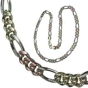  Tricolor Concave Figaro Chain Jewelry Days Jewelry