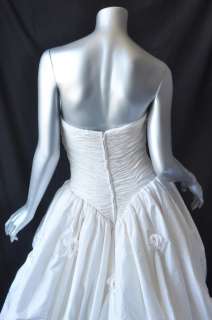 LORIS AZZARO Ruched Strapless Wedding Gown Dress CUSTOM  