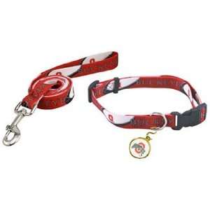  Ohio State Buckeyes Dog Collar Leash and ID Tag Set Size 