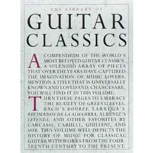  HAL LEONARD Library of Guitar Classics Book   HL 14019038 