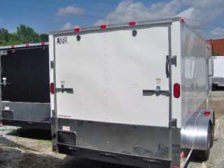 7x16 enclosed ATV cargo motorcycle trailer black Finished interior toy 