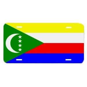 Comoros Islands Flag Vanity Auto License Plate