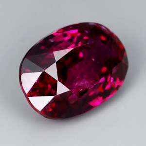   Unheated 1.04ct Oval Natural Gem Mulberry Wood Red Ruby, MADAGASCAR