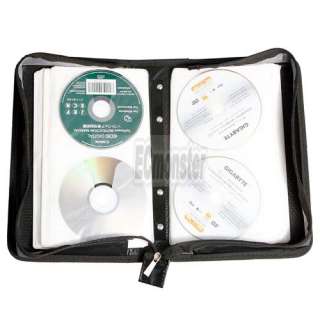 New 200 pcs CD/VCD/DVD Wallet Storage Bag Holder Case Square Grid 