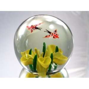  Murano Design Glass Butterfly Series Crystal Paperweight 
