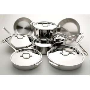  All Clad 14 pc. Stainless Cookware Set
