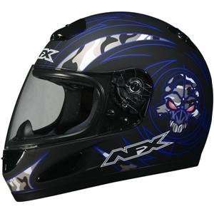  AFX Youth FX 20 Helmet   Youth Medium/Blue Skull 