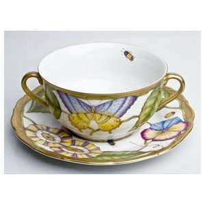  Anna Weatherley Midsummer Cream Soup Cup and Saucer 