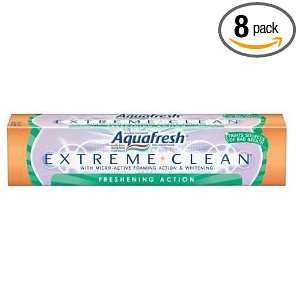  Aquafresh Extreme Clean Freshening Action, 7 Oz (Pack of 8 