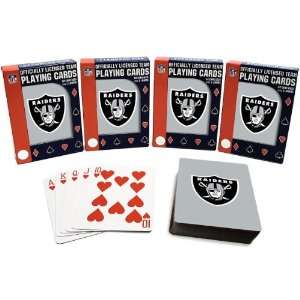   Specialties Oakland Raiders Playing Cards  4 Pack