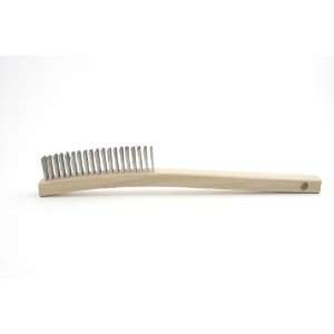 Brush Research Hand Scratch Brush with Curved Handle, Stainless Steel 