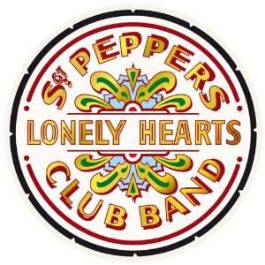  Beatles Sgt Pepper Drum round steel sign (fd)