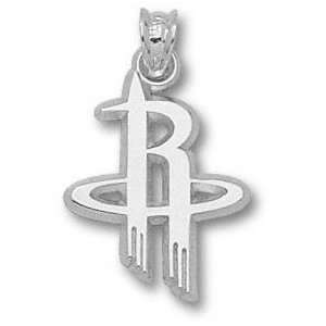  Houston Rockets 5/8 Sterling Silver Logo Pendant Sports 