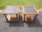 Ethan Allen Cherry Pair End Side Tables Classic Manor