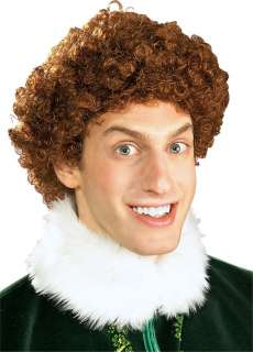 51129 Buddy the Elf Costume Wig Brown Curly Hair  