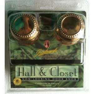  GAINSBOROUGH ARGYLE Brass HALL & CLOSET Non Locking Door Knob 
