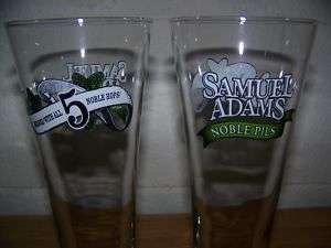 SAM ADAMS NOBLE PILSNER BEER GLASSES BRAND NEW  