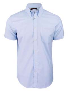 Mens Ben Sherman Classic Eton Oxford Shirt Plain Short Sleeves 