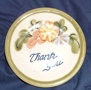 LOUISVILLE STONEWARE PLATE COASTER THANK YOU PLATE  