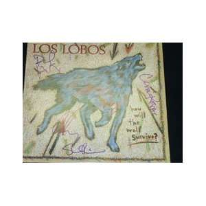  Signed Los Lobos How Will The Wolf Survive Album Cover 