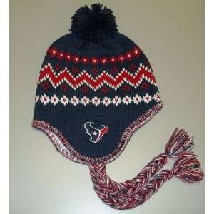  Reebok Houston Texans Ladies Navy Blue Knit Tassle Hat 
