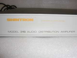 Shintron 316 Audio Distribution Amplifier PARTS REPAIR  