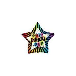   Fathers Day Bright Star   Mylar Balloon Foil