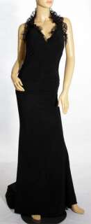 Evening Party Prom Black Halter Gown Dress S M L 20947  