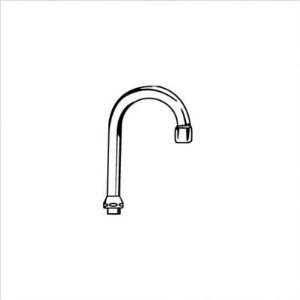  Grohe 13 050 000 Swan Neck Spout, 5 Inch, Chrome Finish 
