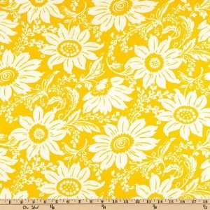  45 Wide Luna Floral Sunshine Fabric By The Yard Arts 