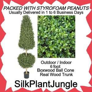  Artificial Outdoor Indoor 6 foot Boxwood Ball Cone Topiary 
