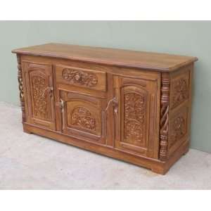 REAL SIMPLEHANDCARVED HANDMADE CABINET 