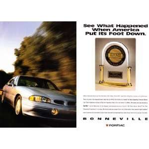 Print Ad 1996 Pontiac Bonneville Pontiac  Books
