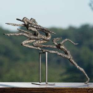Modern Women Hurdlers Table Top Sculpture /  