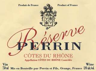 Perrin et Fils Reserve Cotes du Rhone Rouge 2004 