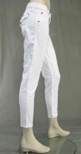 New Hudson Emily Super Skinny Whisk White Jeans $176  