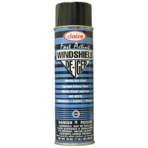 Claire C 758 16 Oz. Fast Acting Windshield De Icer Aerosol Can (Case 