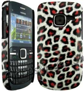 PiNK LEOPARD BACK CASE COVER SKiN POUCH for NOKiA C3  