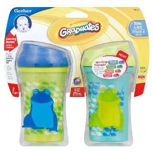  NUK Insulated Tumbler Cup Frog Design 9oz   2pk 24m Baby